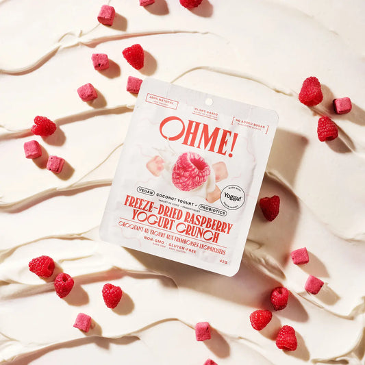 Freeze-Dried Raspberry Vegan Yogurt Crunch