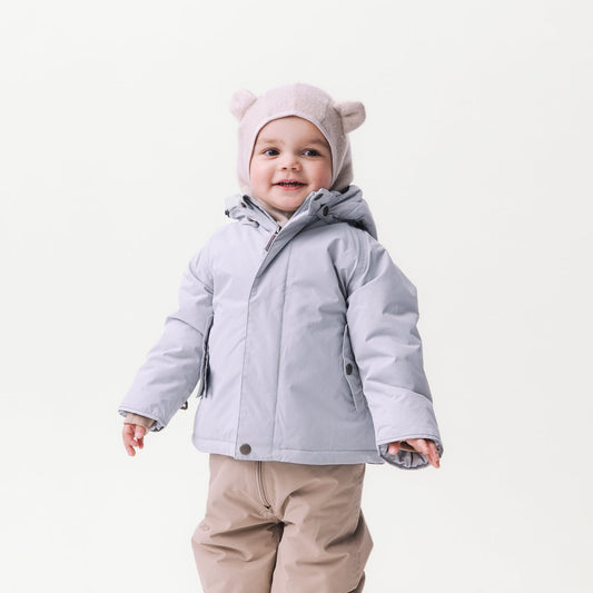 Mini A Ture MATJIA wool fleece elephant hood-Cloudy rose