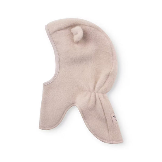 Mini A Ture MATJIA wool fleece elephant hood-Sesame