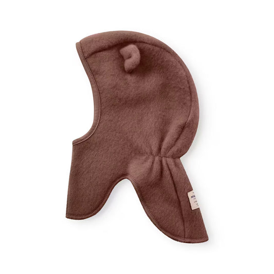 Mini A Ture MATJIA wool fleece elephant hood-Chestnut brown