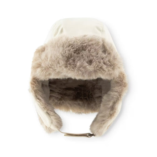 Mini A Ture MATCRISTER teddy lined winter hood- Angora Cream
