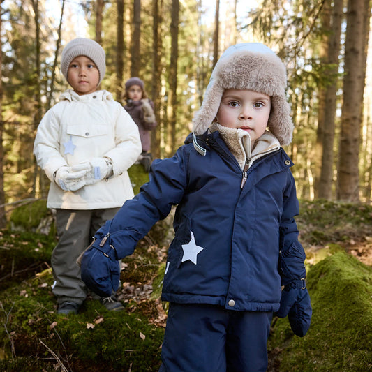 Mini A Ture MATCRISTER teddy lined winter hood- Angora Cream