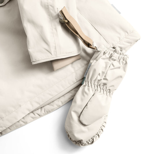 Mini A Ture MATCESAR fleece lined mittens- Angora cream