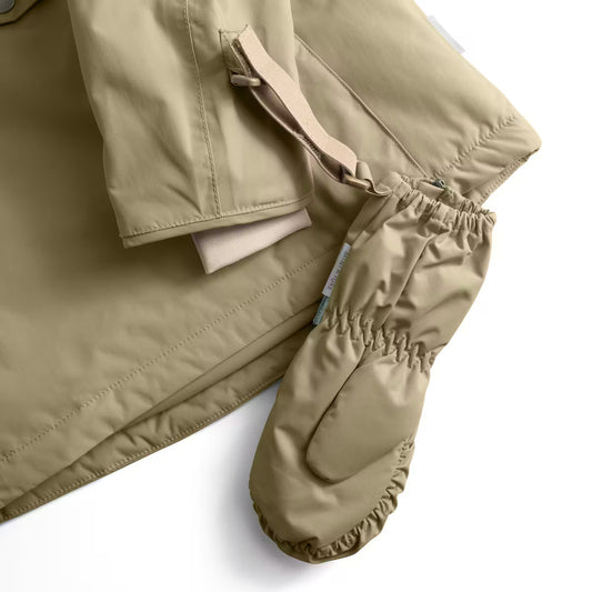 Mini A Ture MATCESAR fleece lined mittens-Aloe green