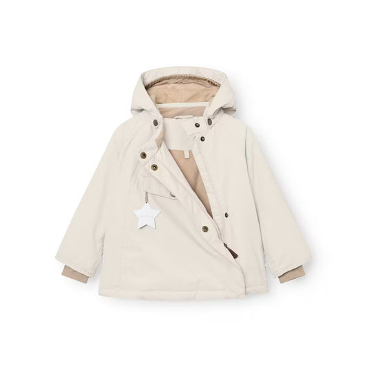 Mini A Ture fleece lined winter jacket - Angora cream