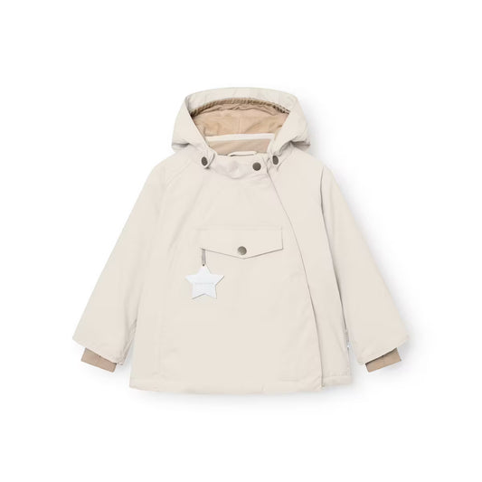 Mini A Ture fleece lined winter jacket - Angora cream