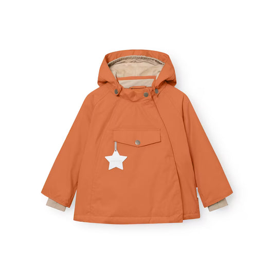 Mini A Ture fleece lined winter jacket -Leather brown