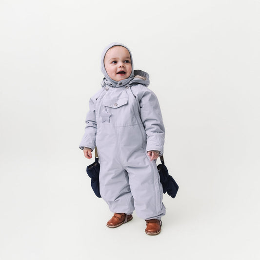Mini A Ture MATWISTI fleece lined snowsuit- Puritan grey