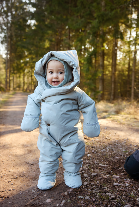 Mini A Ture MATFIANNA fleece lined winter pramsuit -Puritan grey