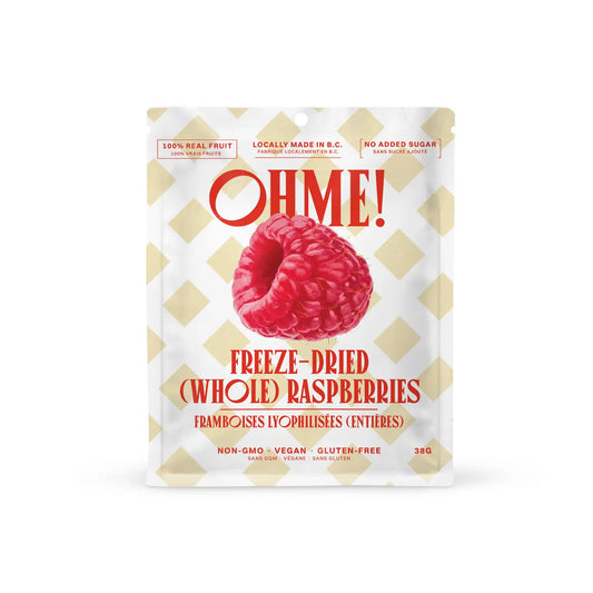 OHME! Freeze-Dried Raspberries (Whole)