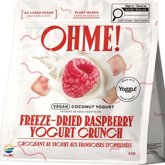 Freeze-Dried Raspberry Vegan Yogurt Crunch