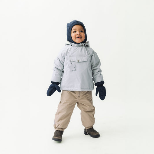 Mini A Ture fleece lined winter jacket -  Puritan grey