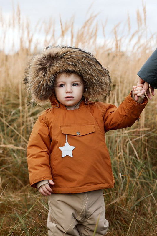 Mini A Ture MATWANG fleece lined winter jacket fur-  Angora cream