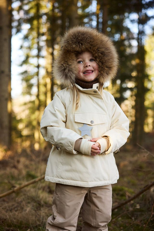 Mini A Ture MATWANG fleece lined winter jacket fur-  Angora cream